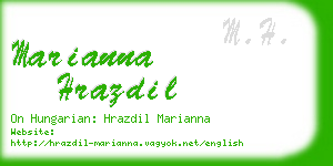 marianna hrazdil business card